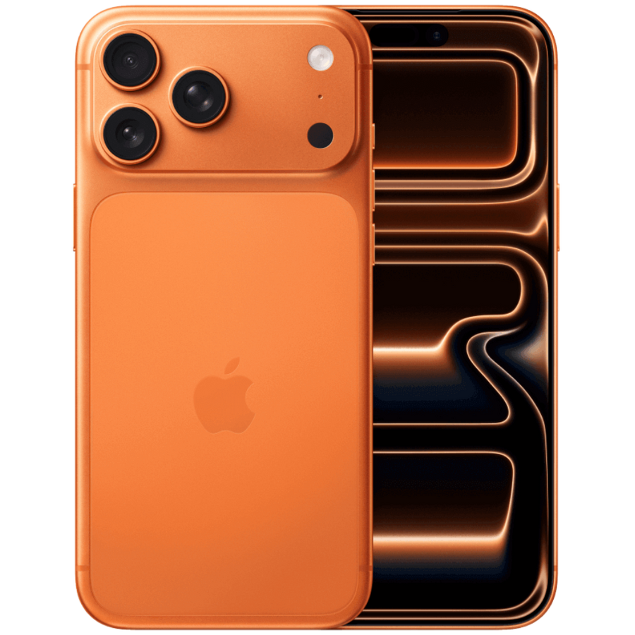 iPhone 17 Pro Max in Cosmic Orange