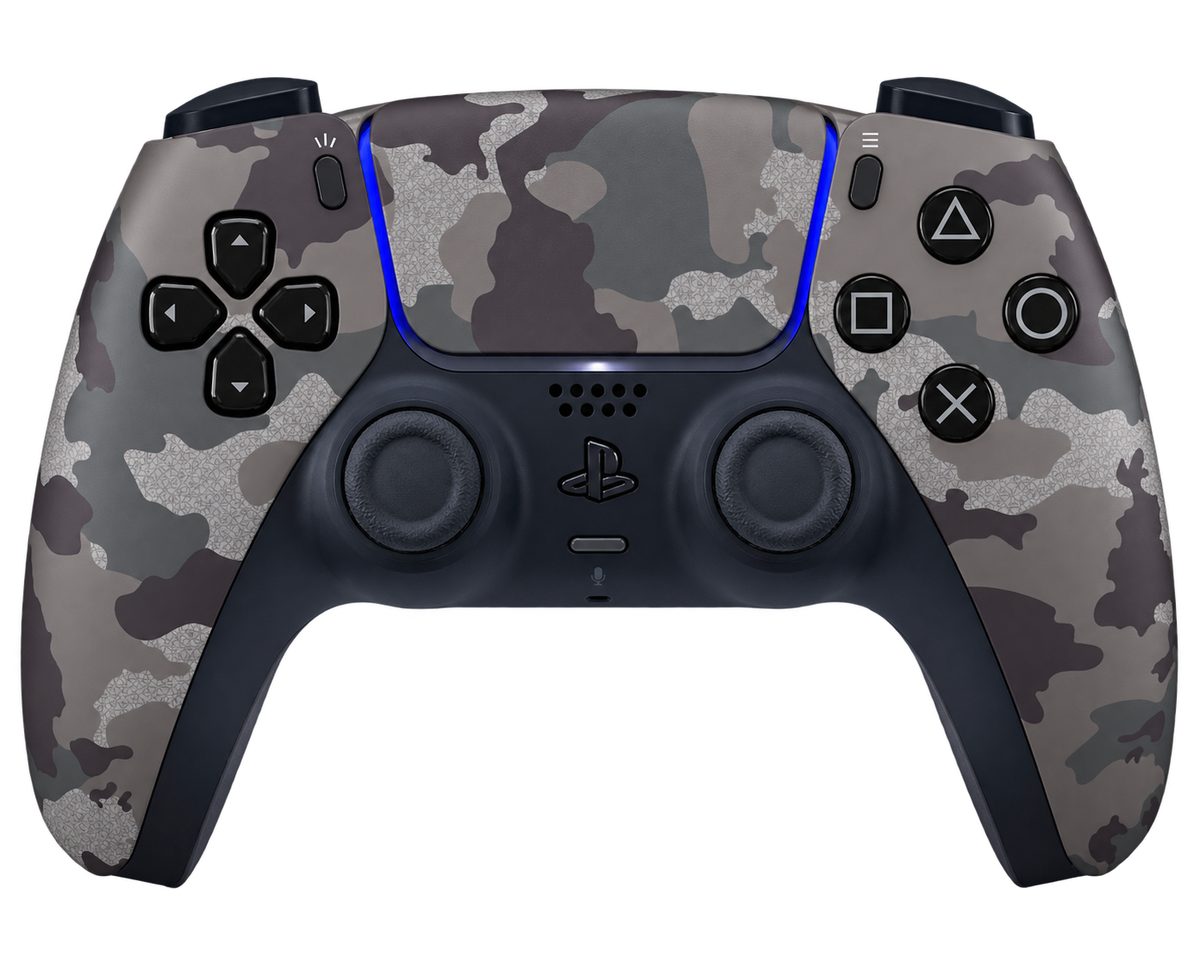 MODE | Grey Camouflage PS5 DualSense Controller – TMR V3 Anti-Stick Drift