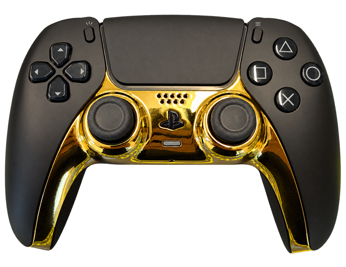 MODE | Black & Gold PS5 Controller – TMR Gen3 Anti-Stick Drift