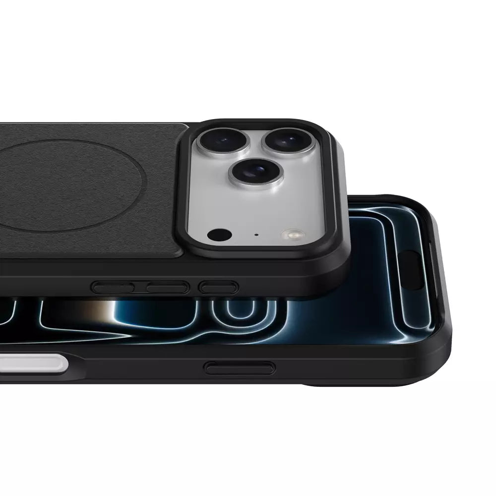 ProMag Leather Case for iPhone 15, Black