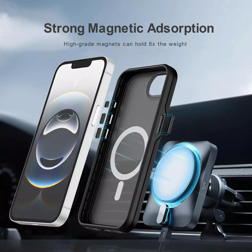 ProMag Matte Case for iPhone 15 Plus and iPhone 14 Plus, Black