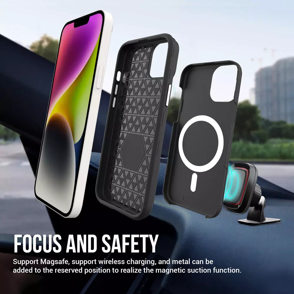 ProGrip MagSafe Case for iPhone 14 and iPhone 13, Black