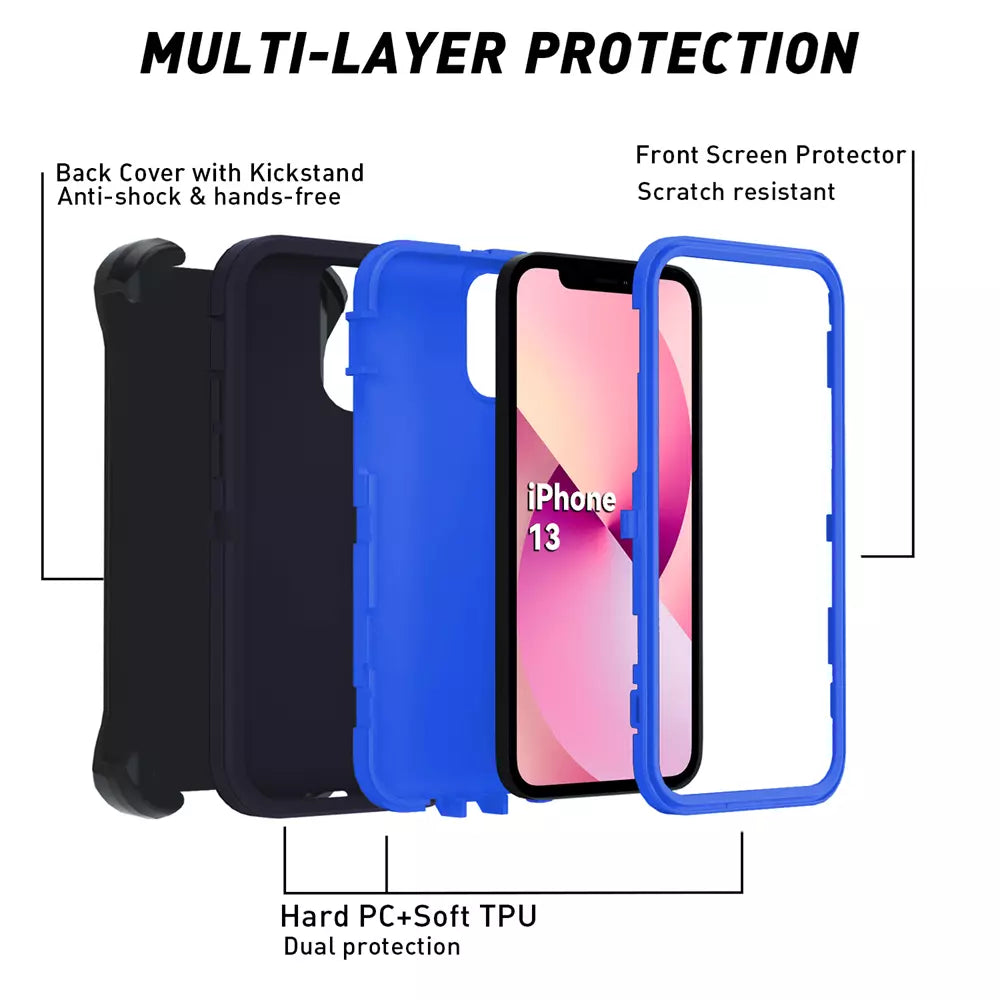 ProMag Defense Case for iPhone 14 and iPhone 13, Navy