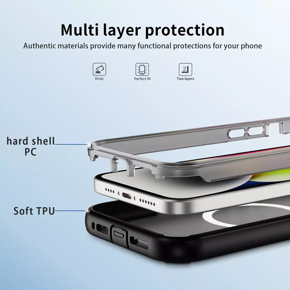 ProMag Max Case for iPhone 14 and iPhone 13, Black