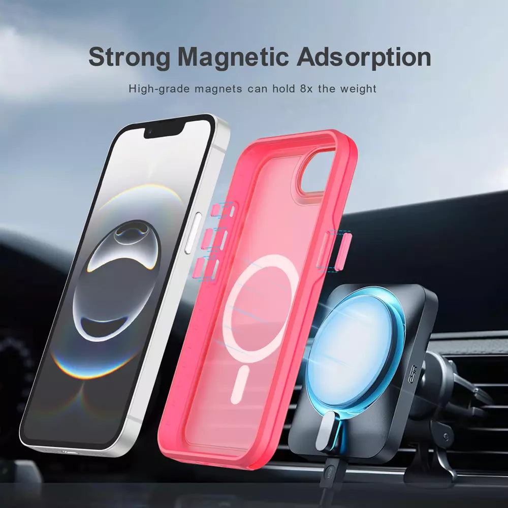ProMag Matte Case for iPhone 15 Plus and iPhone 14 Plus, Pink