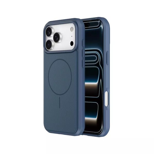 ProMag Leather Case for iPhone 13 Pro Max, Navy
