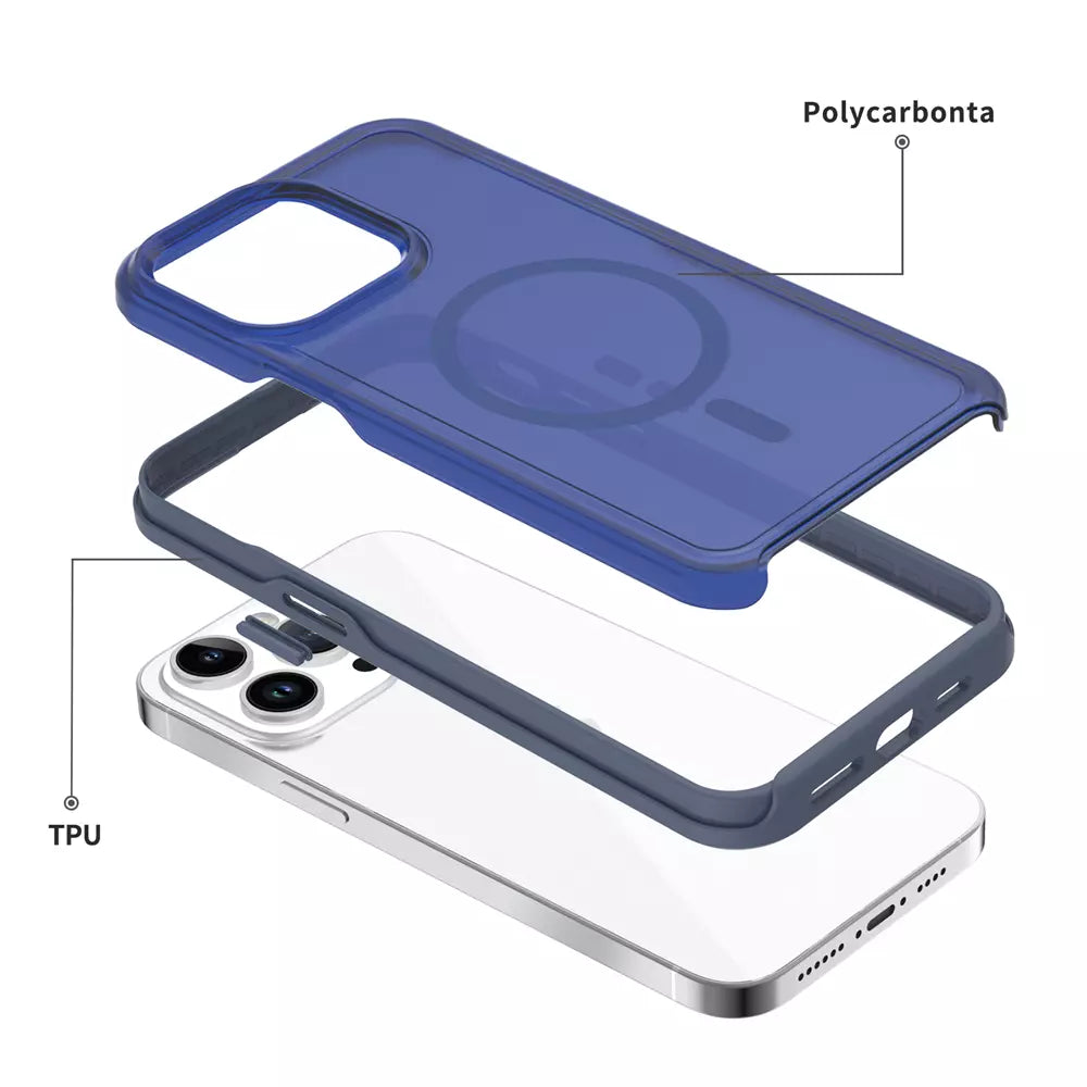 ProMag Matte Case for iPhone 15 Pro, Navy