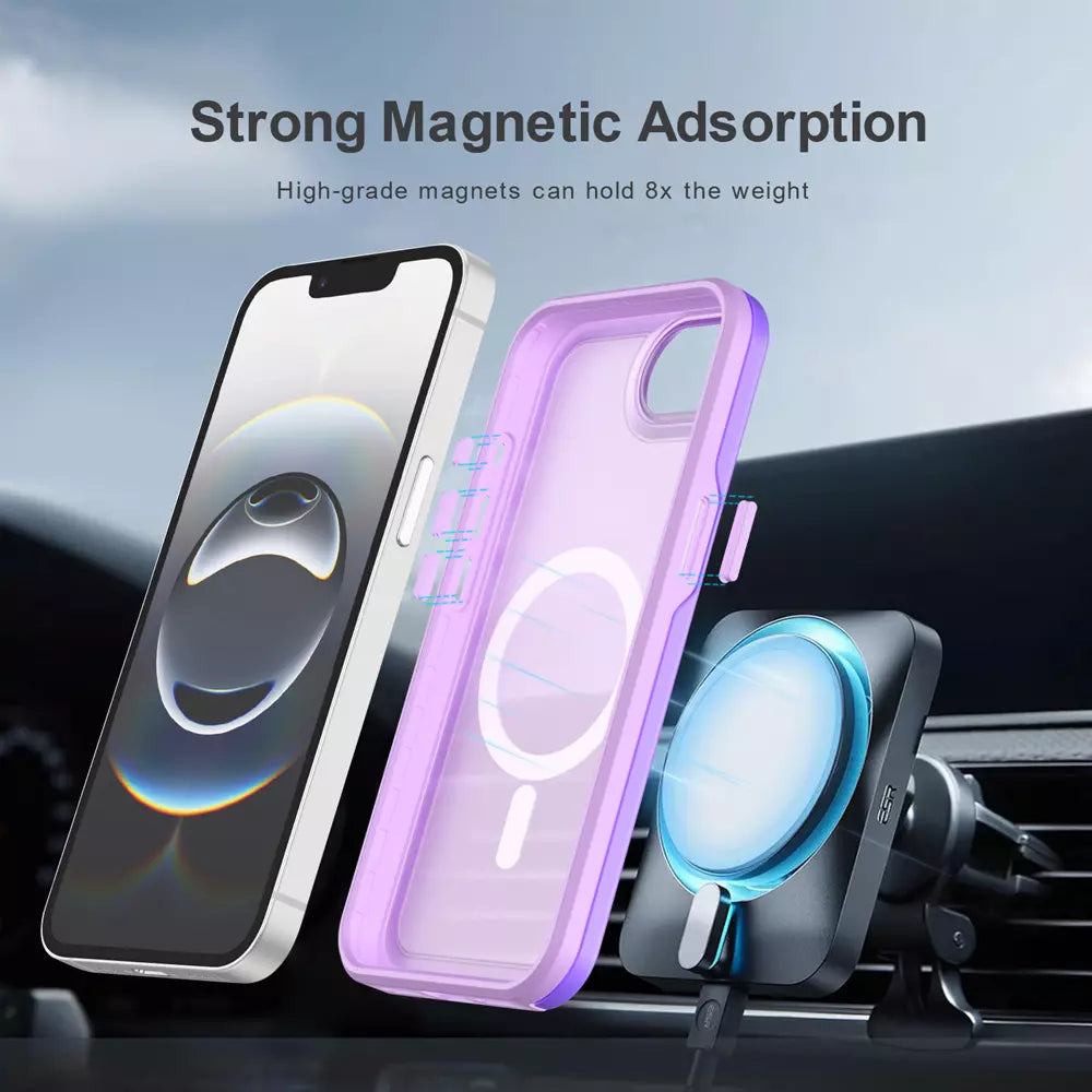 ProMag Matte Case for iPhone 15 Plus and iPhone 14 Plus, Purple