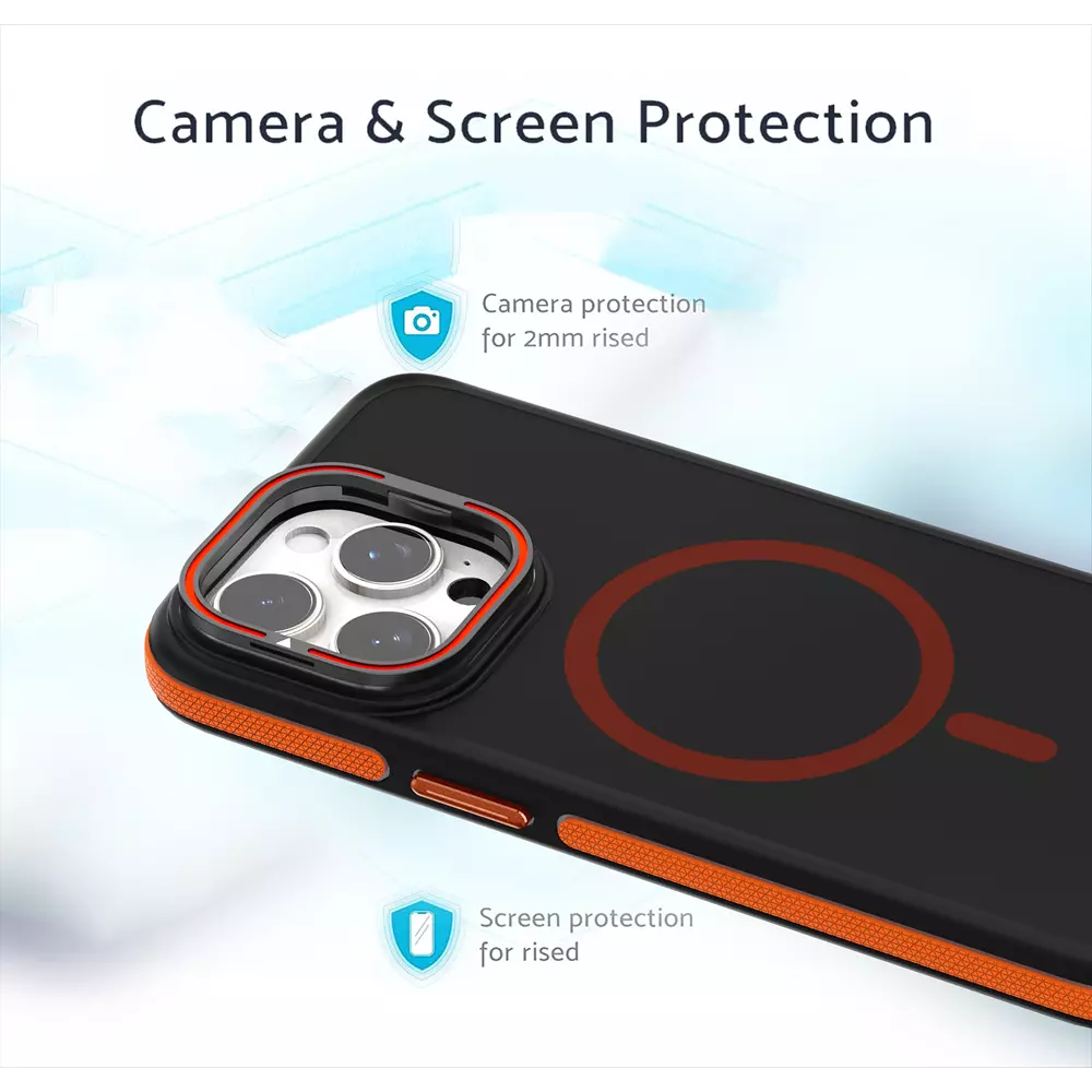 ProMag Grip Case for iPhone 15 Pro, Orange