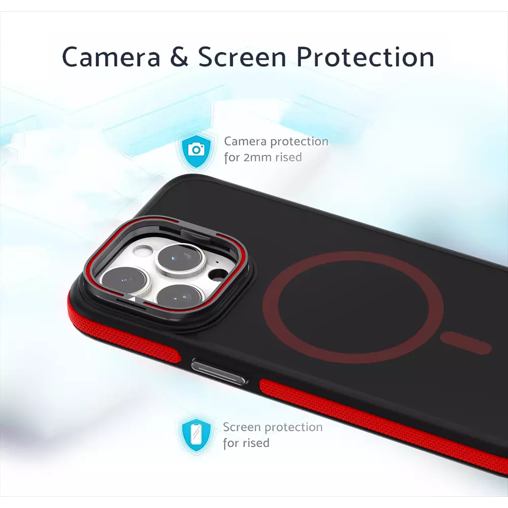ProMag Grip Case for iPhone 14 and iPhone 13, Red