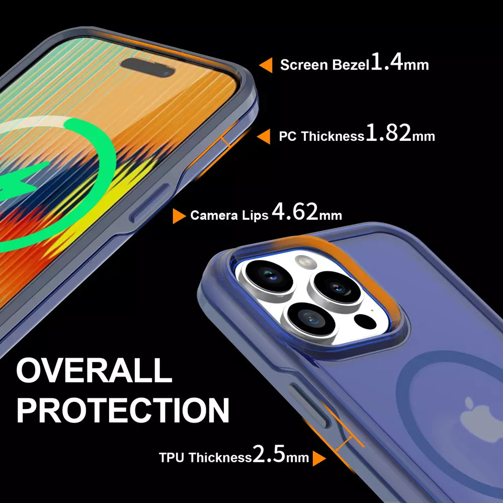 ProMag Matte Case for iPhone 15 Pro, Navy