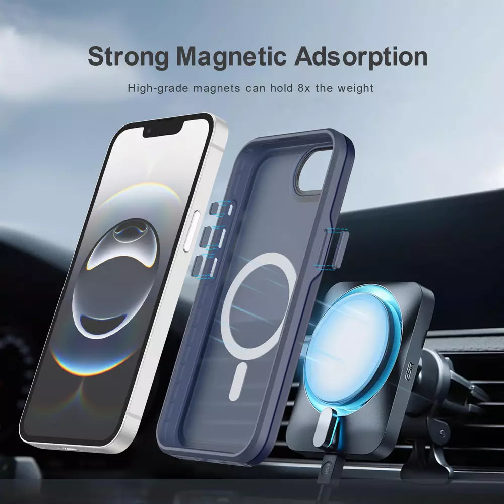 ProMag Matte Case for iPhone 15 Plus and iPhone 14 Plus, Navy
