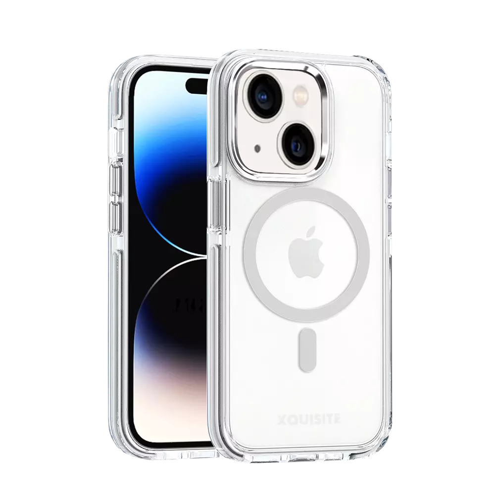 White ProMag Xtreme case fitted to an iPhone 15.