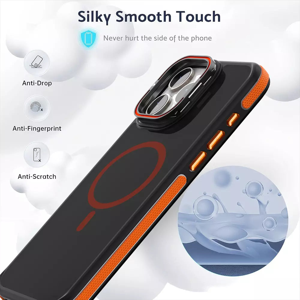 ProMag Grip Case for iPhone 15 Pro, Orange