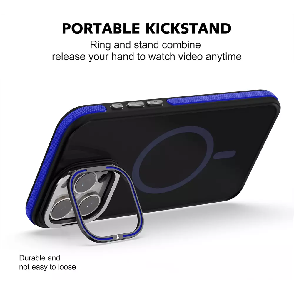 ProMag Grip Case for iPhone 12 and iPhone 12 Pro, Navy