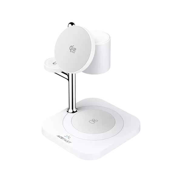 Acefast 32.5W Qi2 MagSafe 3 in 1 Charging Pad, White