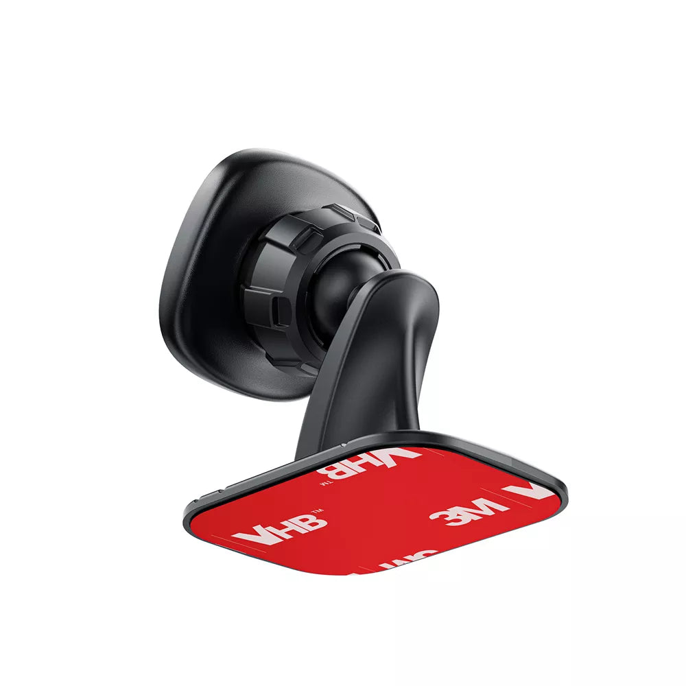 Small black Acefast magnetic phone holder standing on a car centre console.