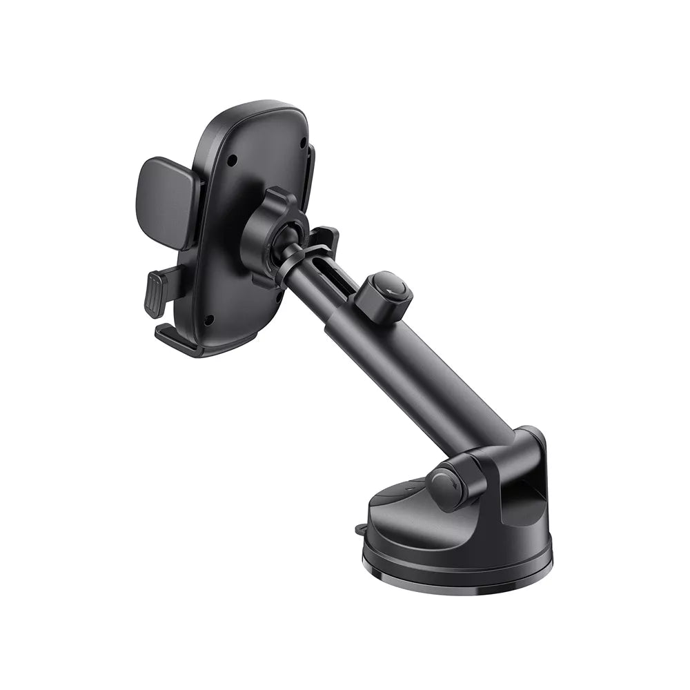 Black Acefast dashboard holder with a suction cup base and clamping arms.