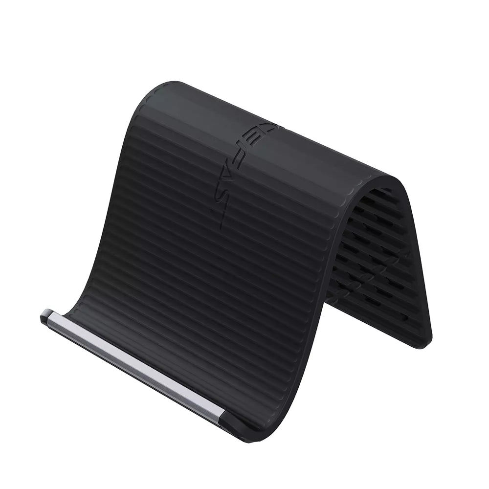 Black Acefast folding stand holding a tablet at a raised angle.
