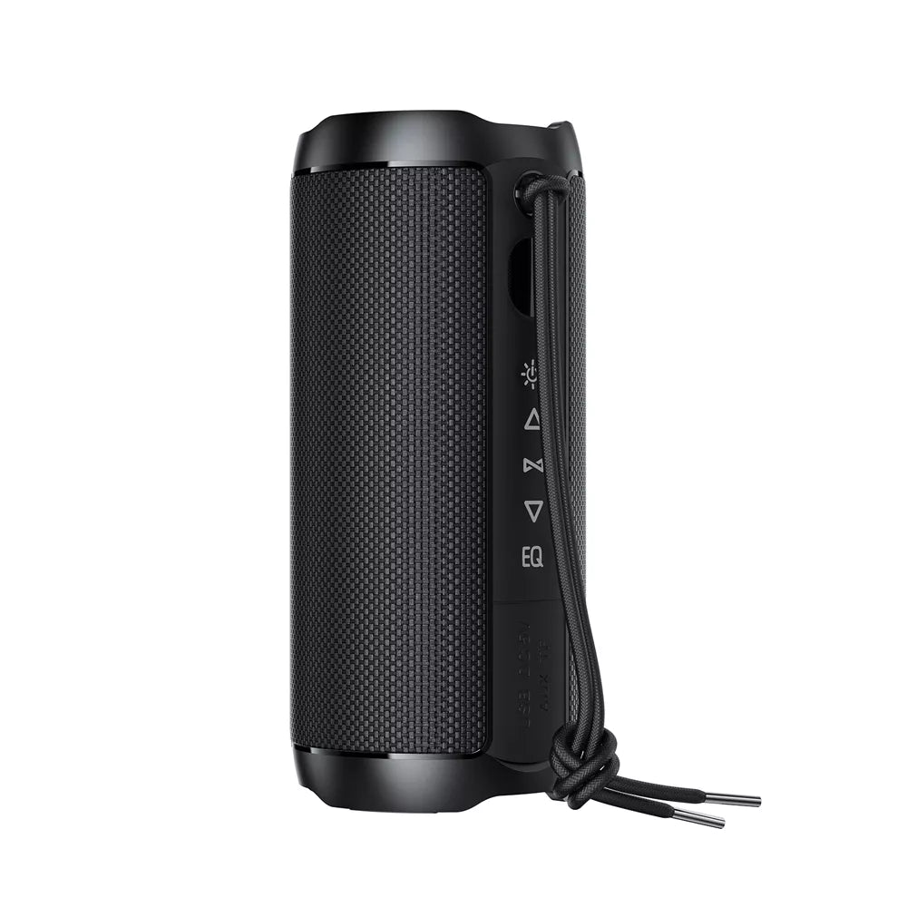 Black Acefast portable Bluetooth speaker with a front display and RGB lighting ring.