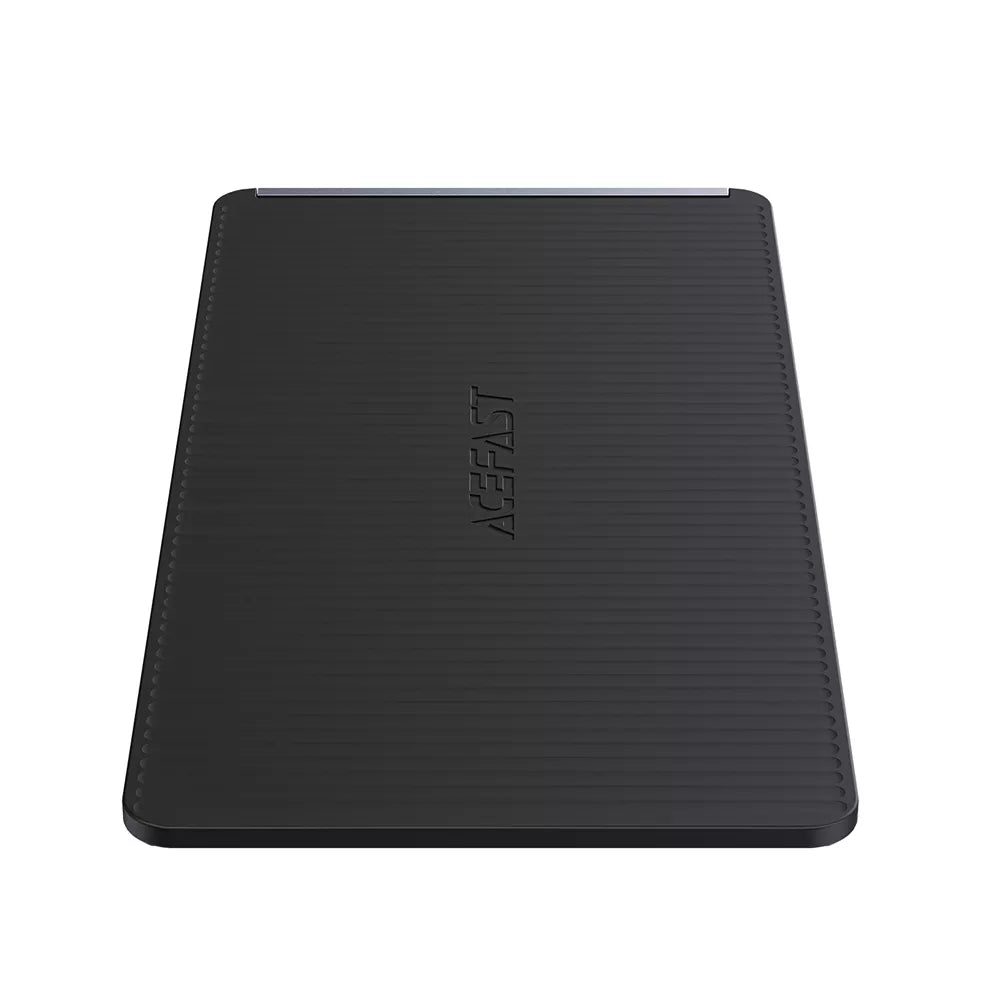 Black Acefast folding stand holding a tablet at a raised angle.