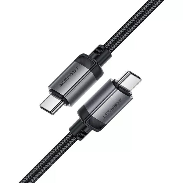 Acefast 1.2m USB-C to USB-C Braided Cable, 60W, Black