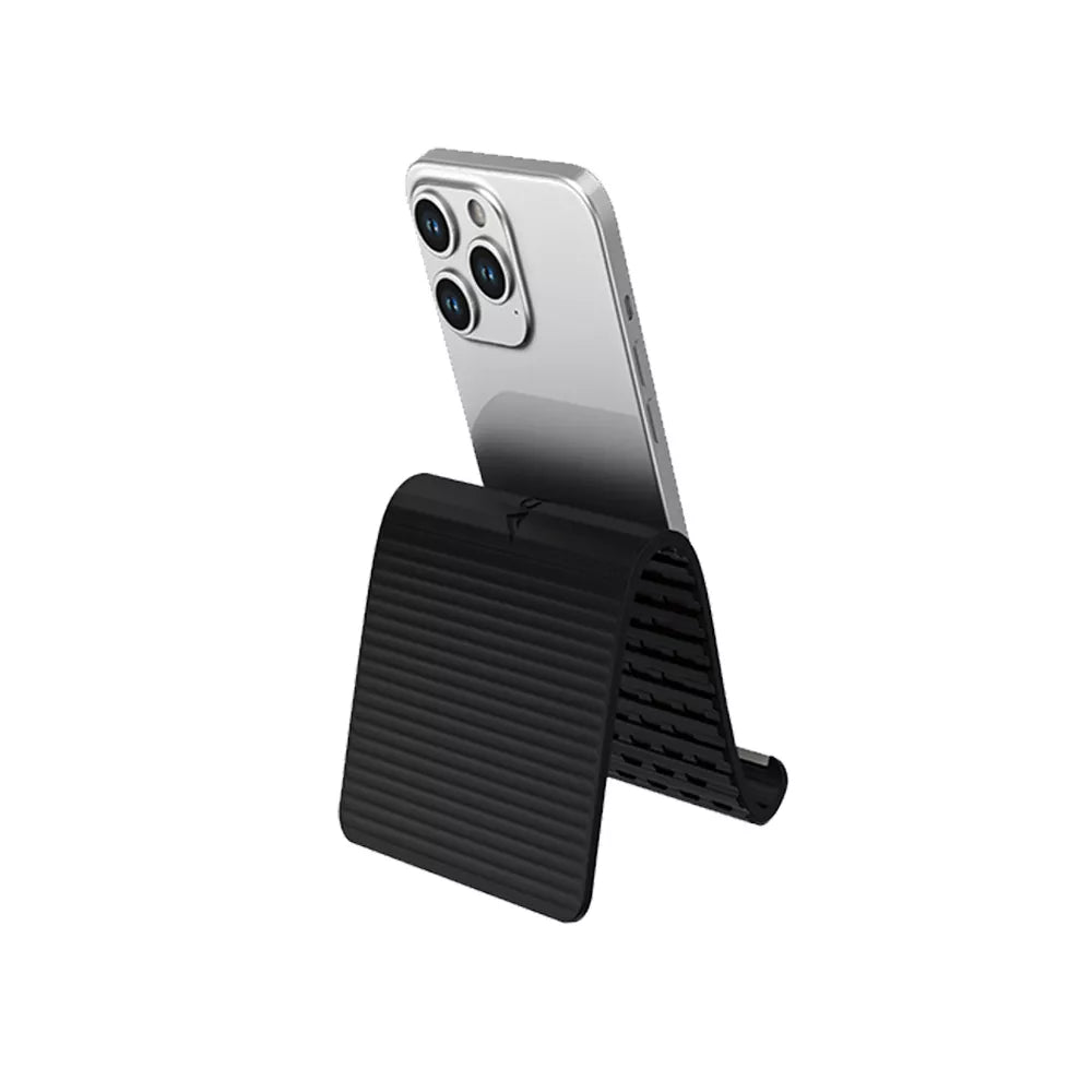 Black Acefast folding stand holding a tablet at a raised angle.