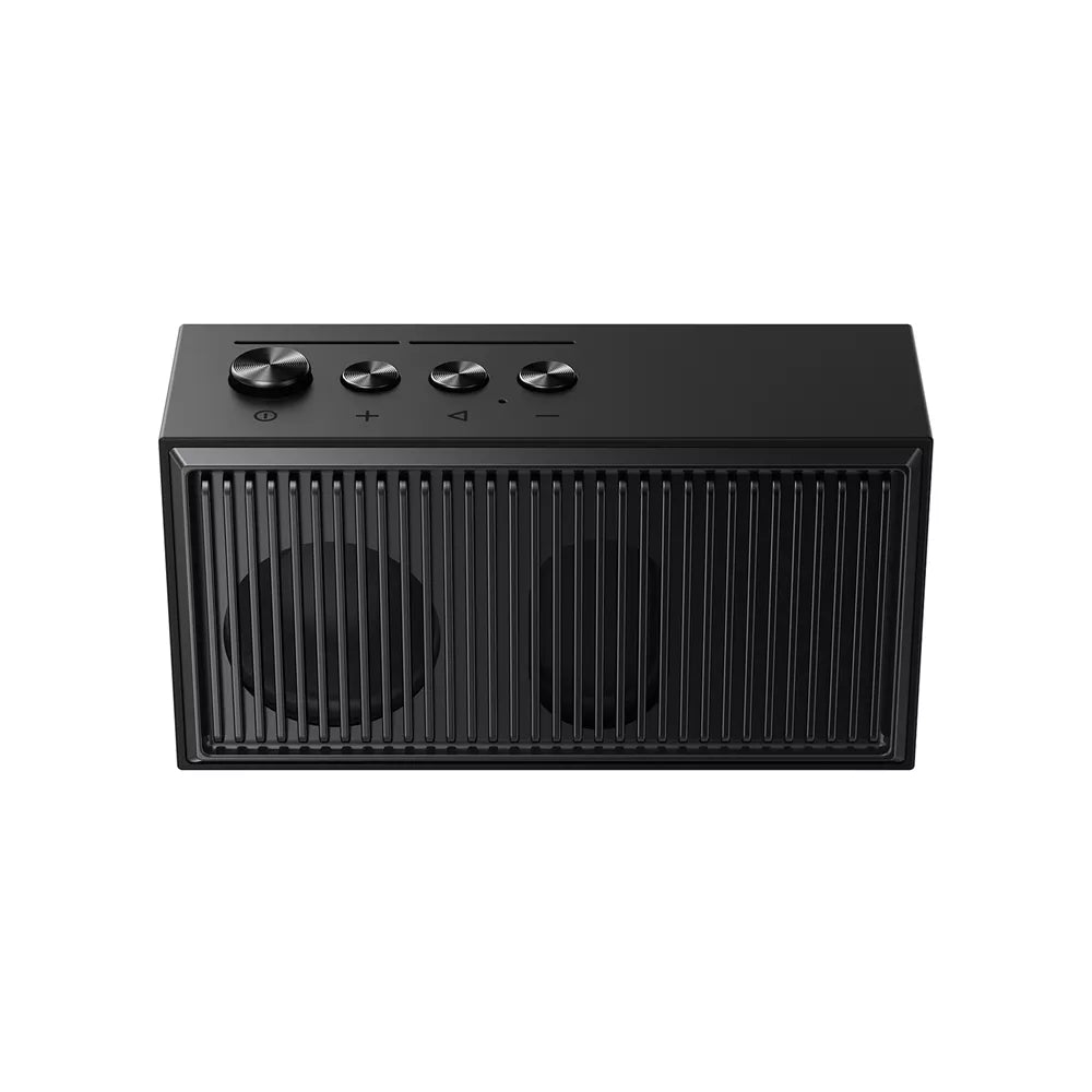 Small black Acefast Bluetooth speaker with a matte finish, shown from the front.