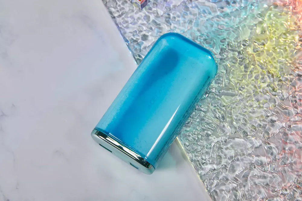 Acefast 10,000mAh power bank in Misty Rain grey with LED charge display.