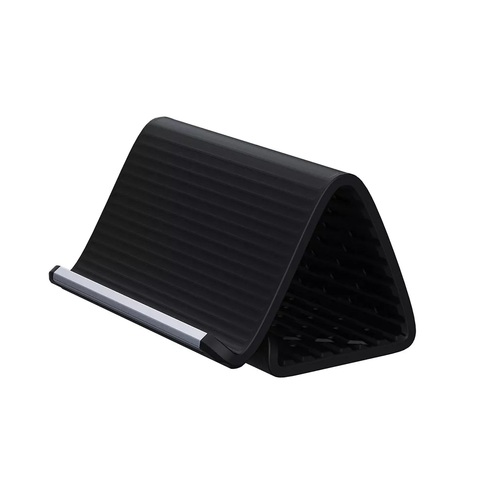 Black Acefast folding stand holding a tablet at a raised angle.