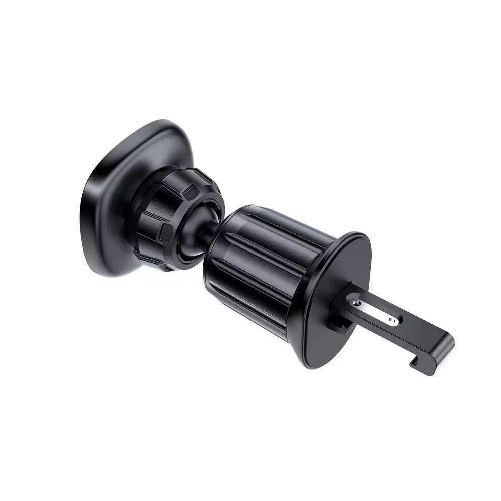 Slim black Acefast magnetic phone holder clipped to a car air vent.