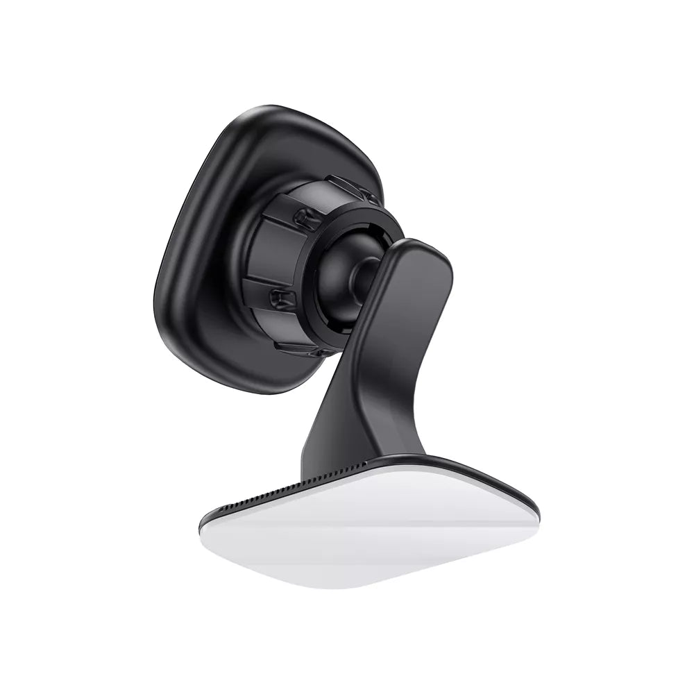Black Acefast magnetic phone holder with an adhesive base fixed to a car console.